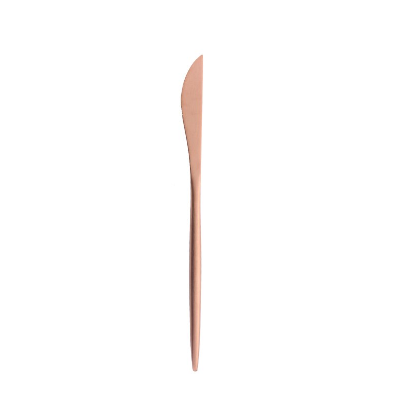 Gold Spoon Dinnerware Set Rose Gold Dinner Set Matte Cutlery Dinner Set Tableware Cutlery Set Dinnerware Set Gold Tea Spoon Fork: dessert knife