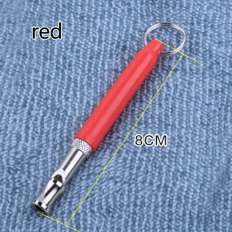 Dog Training Whistle Pets Supplies Interactive Tools 1 PC Anti Bark Adjustable Metal Ultrasonic Sound Dogs Training Flute: Red