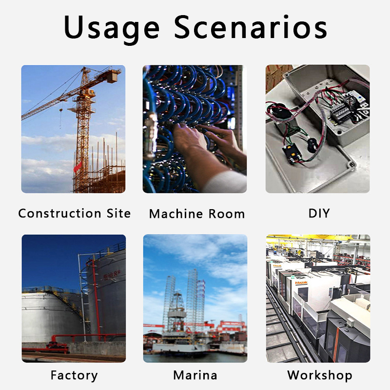 IP67 Waterproof Junction Box F Series Plastic Outdoor ABS Sealed Wiring Junction Enclosure for Electrical Instrument Project