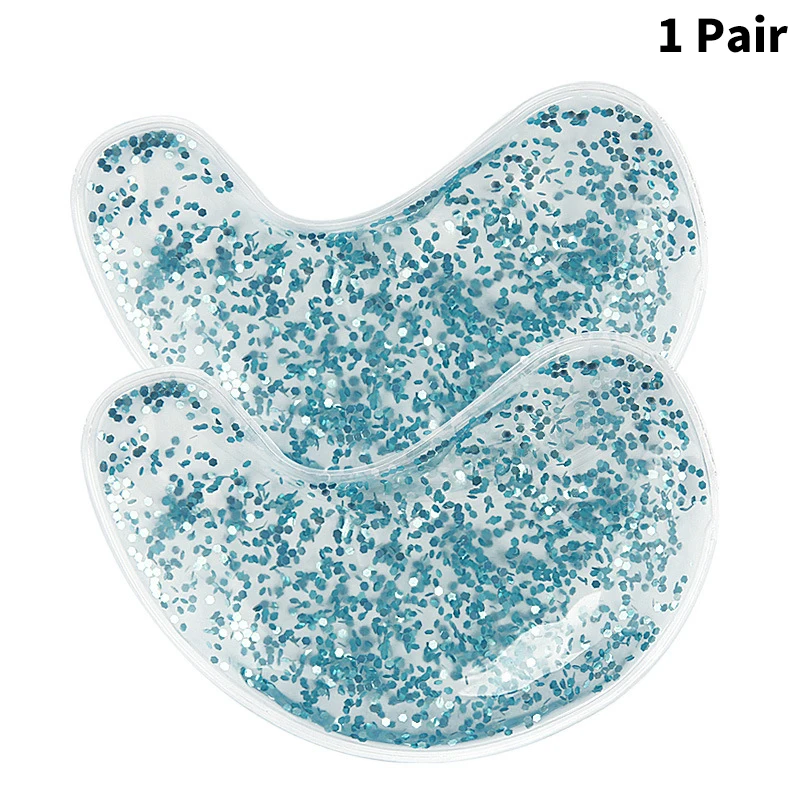 Gel Eye Bag Patch Reusable Gel Eye Ice Pack Cold Eye Patches Reusable Gel Eye Cooler Heater Patches Relieves Puffiness: Blue