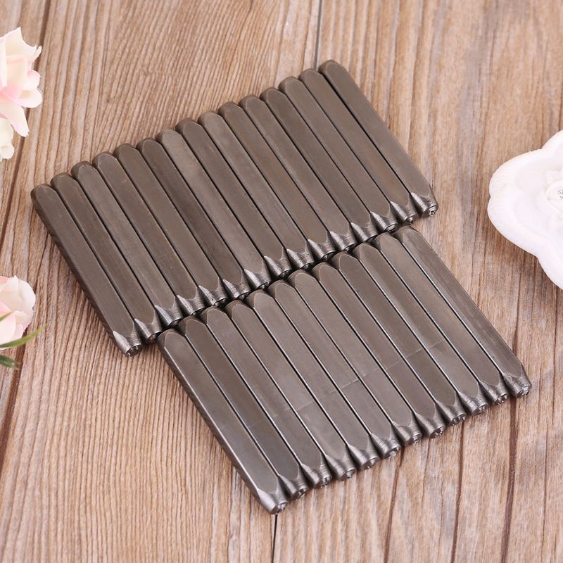 Neue 27 teile/satz Groß knapp Stahl Metall Stempel Stanzen schlagen Leder Holz Schmuck Handwerk Werkzeug