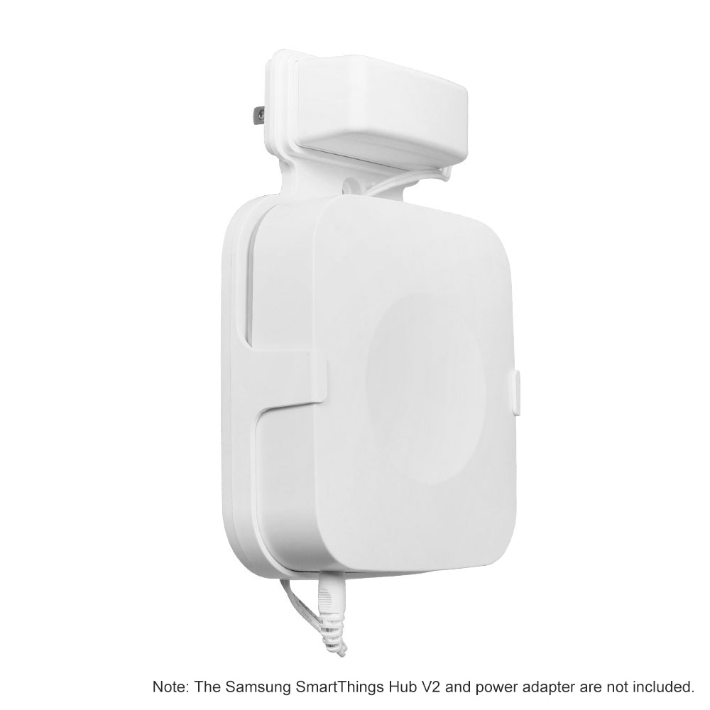 1PCS Wall Mount for Samsung SmartThings Hub V2 Wall Holder White Wall Bracket