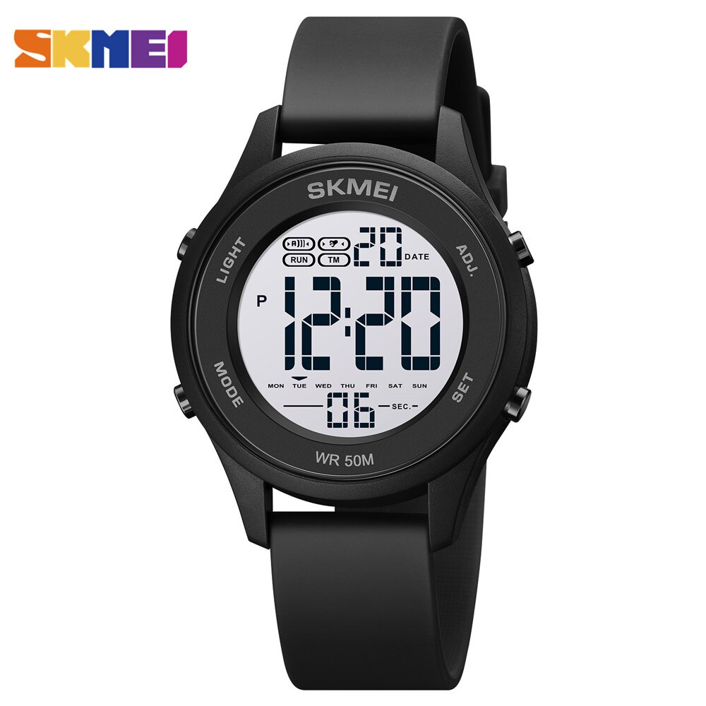 SKMEI LED Licht Digital Kinder Sport Uhren Stoppuhr Kalender 50M Wasserdichte Kinder Armbanduhren Für Jungen Mädchen Wecker: style 2