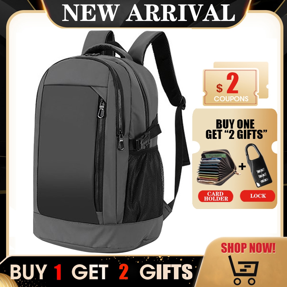 Laptop Backpack Men 17inch Office Work Men Backpack Business Bag Unisex Black Ultralight Backpack Thin Mochila