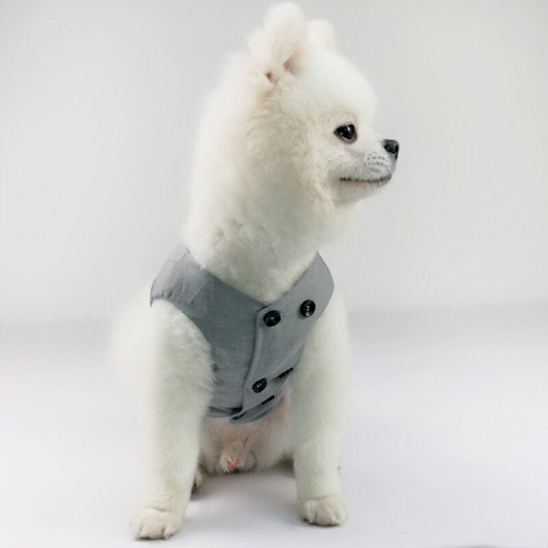 Vêtements de mariage pour chien, chemise formelle pour petits chiens, tenue d&#39;halloween et de noël pour chiots et chats