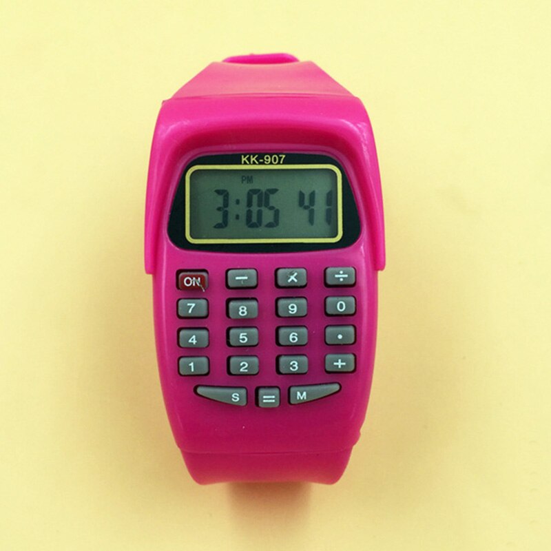 TIke Toker, kinderen Silicon Horloge Jongen Meisje Student Sport Tijd Klok Elektronische Digitale Horloge Relogio Feminino: Rose