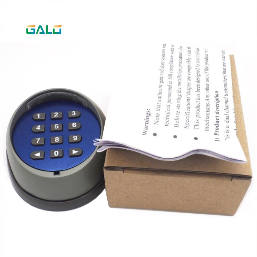 Wireless Keypad for Access Control Gate Openers 433mhz Remote Contrl Outdoor Conventional Frequency Remote Control Keyboard