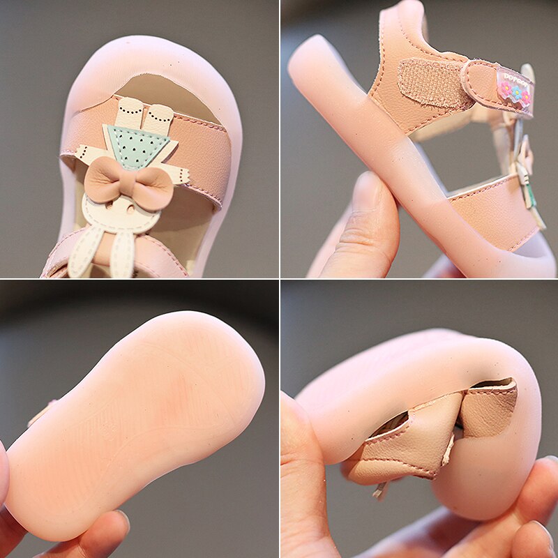 Zomer Baby Meisjes Sandalen Baby Peuter Sandalen Konijn Zachte Bodem Antislip Kids Anti-Collision Sandalen Kinderen Casual schoenen