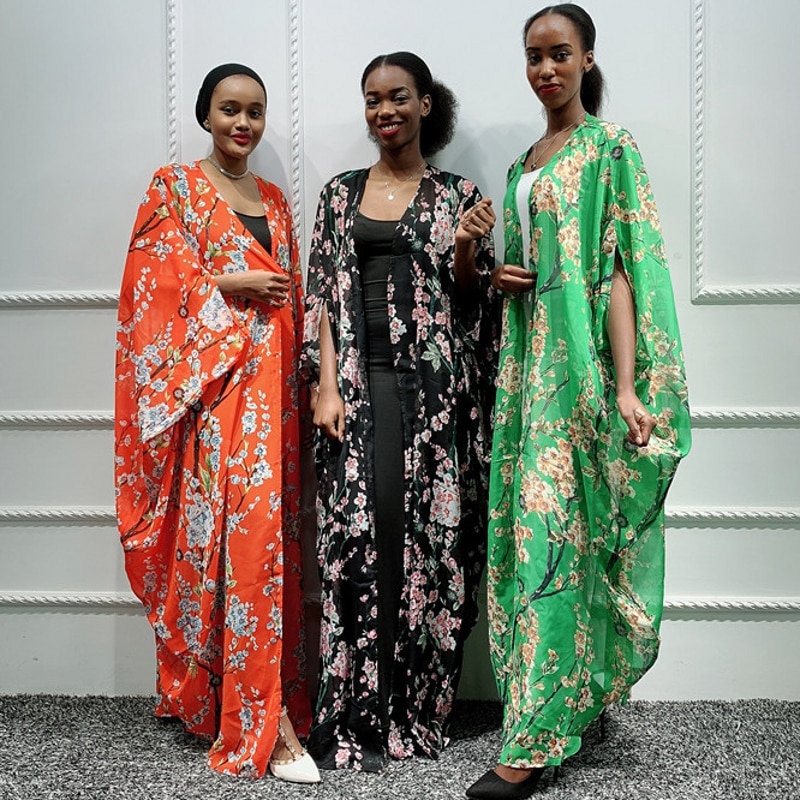 Arabe dubaï Abaya Kimono Hijab musulman longue robe africaine Maxi robes femmes Pakistan Caftan Marocain Caftan vêtements islamiques