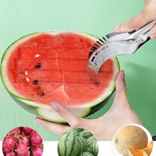 Rvs Scherp Cantaloupe Watermeloen Slicer Cutter Fruit Shredder Splitter Corer