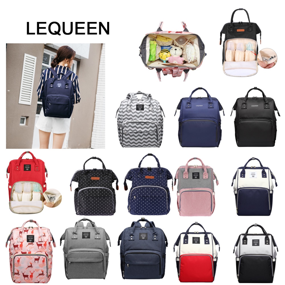 LEQUEEN Diaper Bag Mummy Maternity Nappy Bag Large Capacity Baby Bag for Mo Travel Backpack Desinger bolsa maternid sac bebe