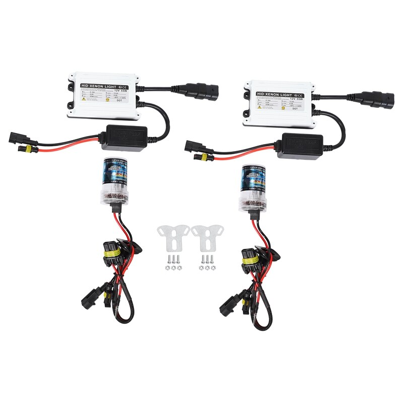 55W HID Xenon Headlight Conversion Kit H11(H8 H9) 6000K