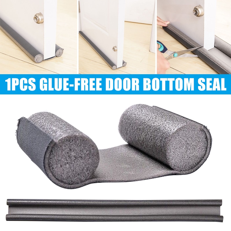 95cm butée de porte coupe-froid polyvalent butoir anti-bruit bloqueur de porte portes et fenêtres Protecter bouchon joint de porte: Default Title
