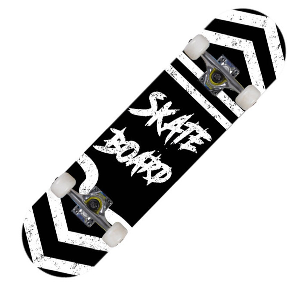 31 cal ulicy klon deskorolka dla dorosłych na cztery koła ze stopu ze stali podwójnie pochylenia deskorolka drukowane wzory długa deska dla początkujących dla nastolatków prezent: 02