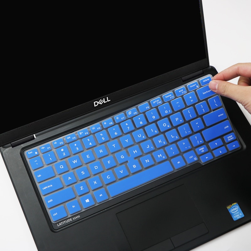 14 tommer silikone notebook laptop tastatur cover beskytter hud til dell latitude 7400 3400 5400 5401 7400