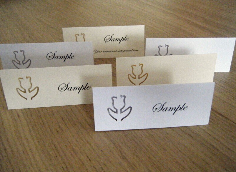 Tulpen naam plaats tentkaarten bruiloft bruids babyshower verjaardag vrijgezellenfeest escort zitplaatskaart