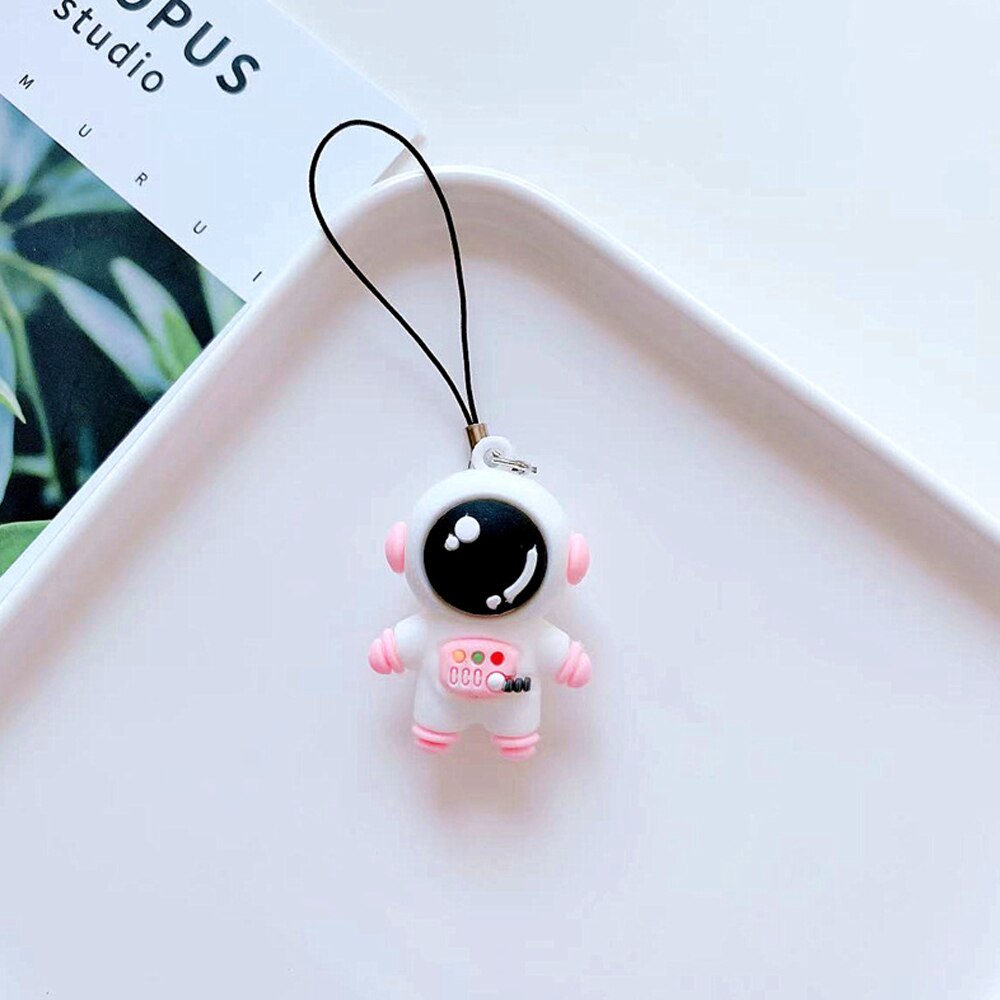 Cute Astronaut Star Moon Smart Phone Strap Lanyards for iPhone/Samsung Case Keys Chain Mobile Phone Strap Rope Phone Charms