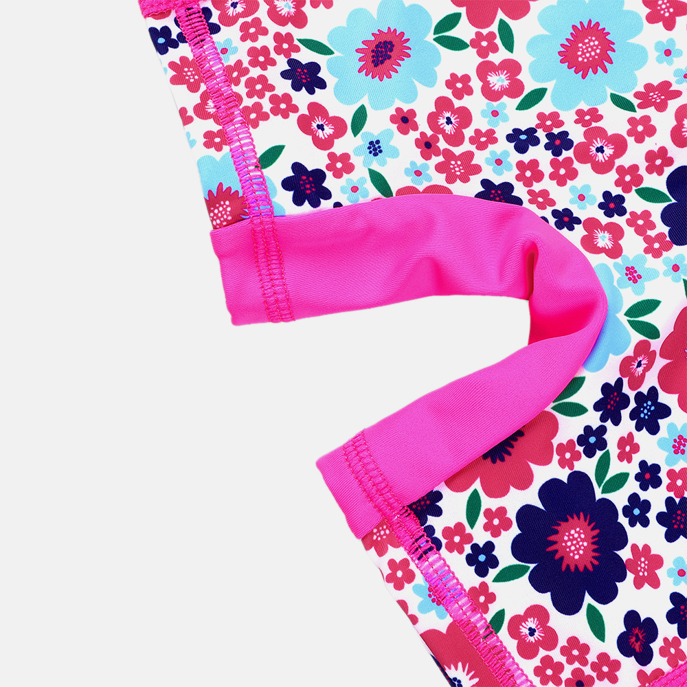 Anfilia OnePiece Baby Girl Swimwear Kids Rashguard Swimsuit Child Long Sleeve Rash Guard UPF 50