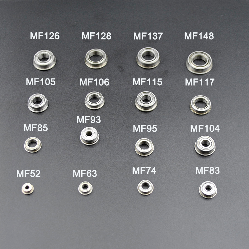 10 st flänslager med borrhål 2mm 3mm 4mm 5mm 6mm 7mm 8mm 9mm 10mm f625 f605 f608 mf105 mf115 f695 zz kullager med fläns