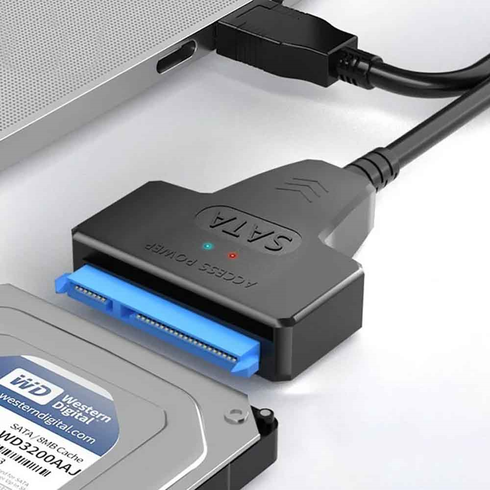 Kabel adapter SATA 3 na USB 3.0 6 Gb/s szybki przenosić danych adapter Sata na USB z obsługą portu zasilania dysków twardych 2,5/3,5 cala SSD HDD