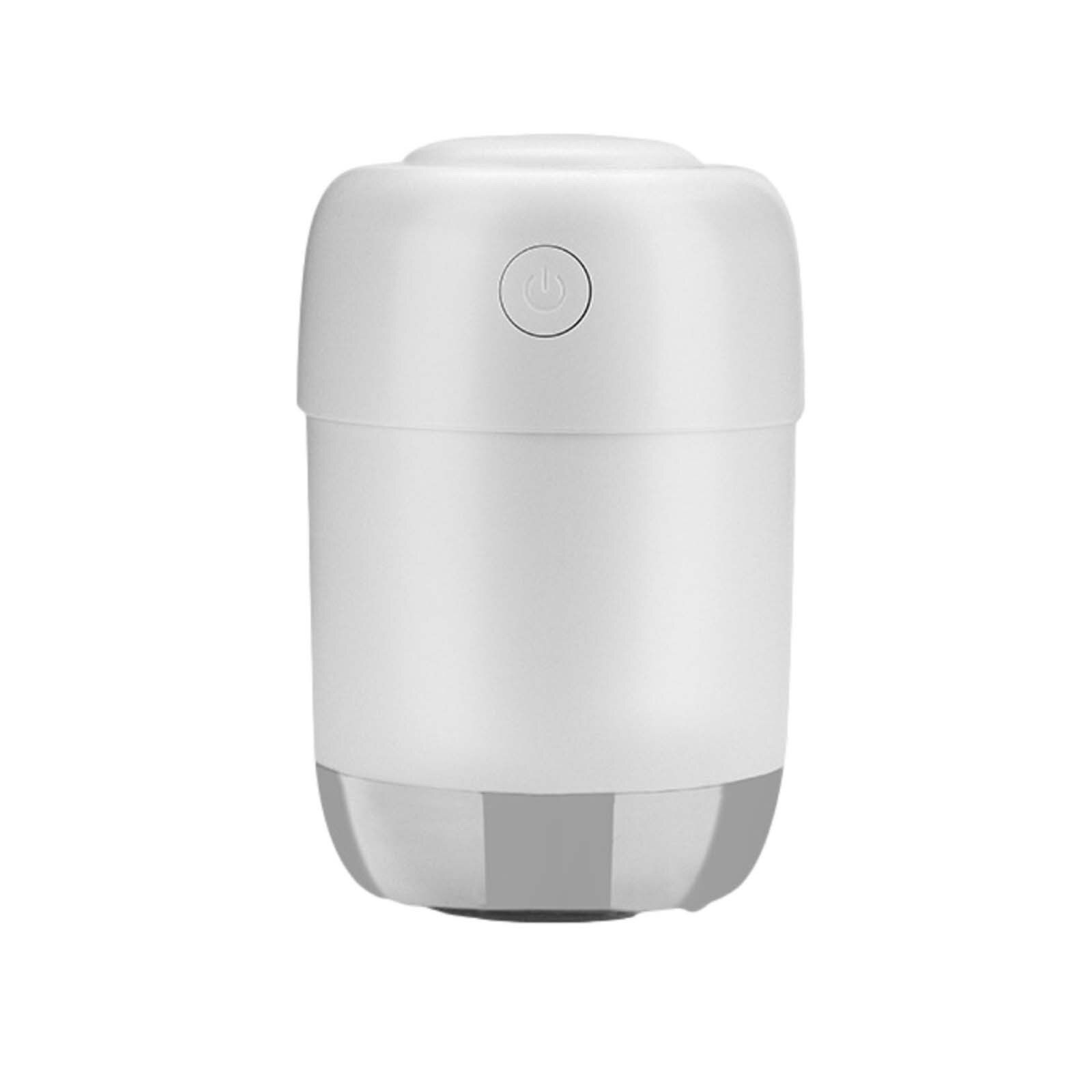 Humidifier Mini Desktop Air Atomizing Humidifier Moisturizing Silen Mist Maker Aroma Humidifier Oli Diffuser Portable Car: White