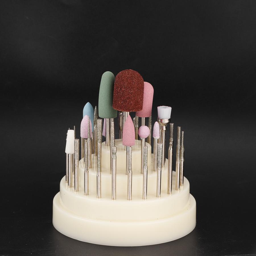 Voor manicure 45 stuks nagelboorbits vijl slijpkopset elektrische manicure pedicure nagelkunstgereedschap