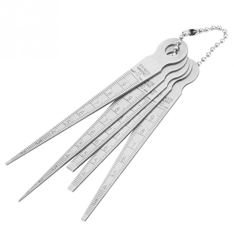 Stainless Steel Depth Hole Size Inspection Rulers Feeler Gauge Welding