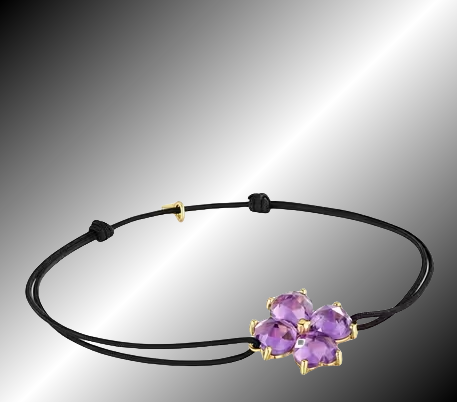 Katzenaccessoires neuer spanischer Originalschmuck rosa herzförmiges Blumenkristallperlenarmband modisches Luxus für Mädchen: verrotten