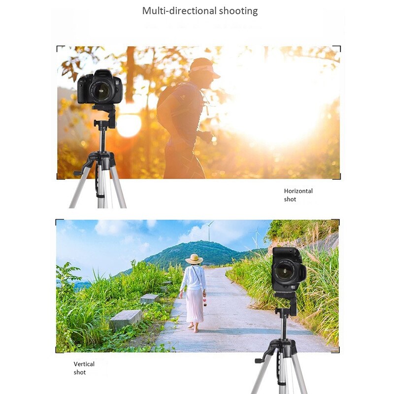 Lightweight Mobile Phone Tripod with Bag and Phone Holder Compatible with Most Smartphones