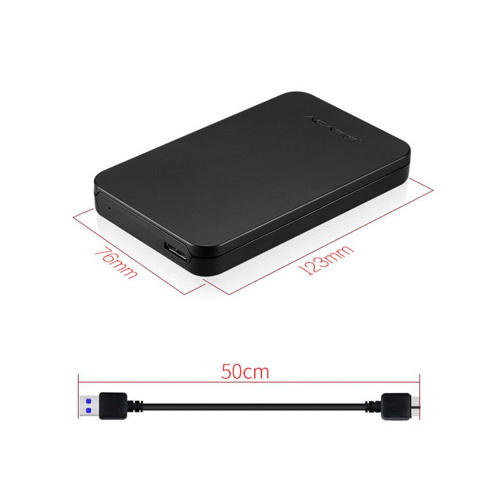 5Gbps USB 3.0 2.5 Inch SATA External SSD Hard Drive Mobile Hard Disk Case for PC and Laptop