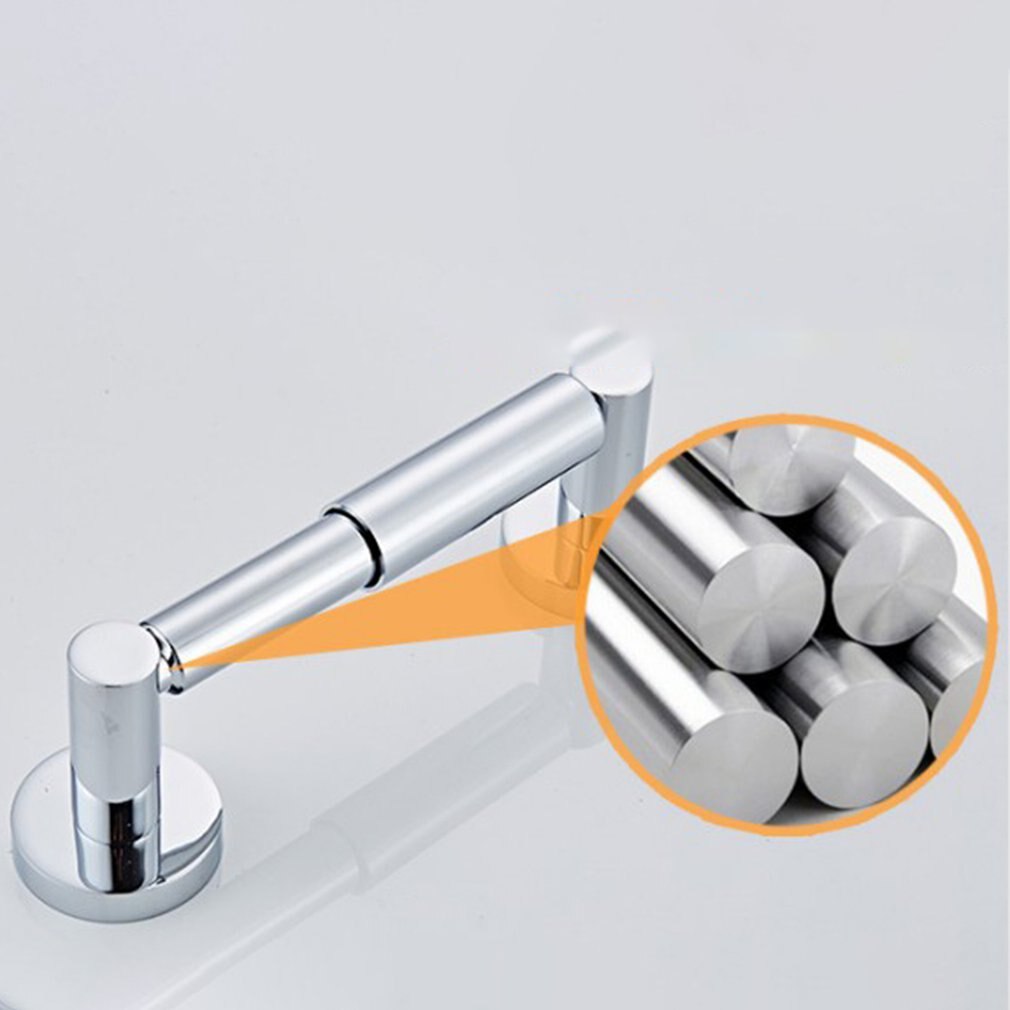 Hanging Paper Roll Holder Kitchen Towel Cupboard Door Rack Durable Stainless Steel Bathroom Toilet Paper Holder