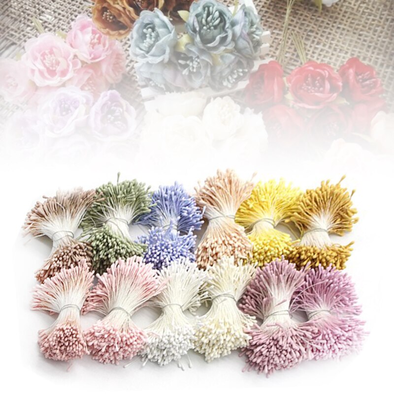1Pack Diy Bruiloft Accessoires 1Mm Meeldraden Handgemaakte Kunstbloemen Party Home Decoration