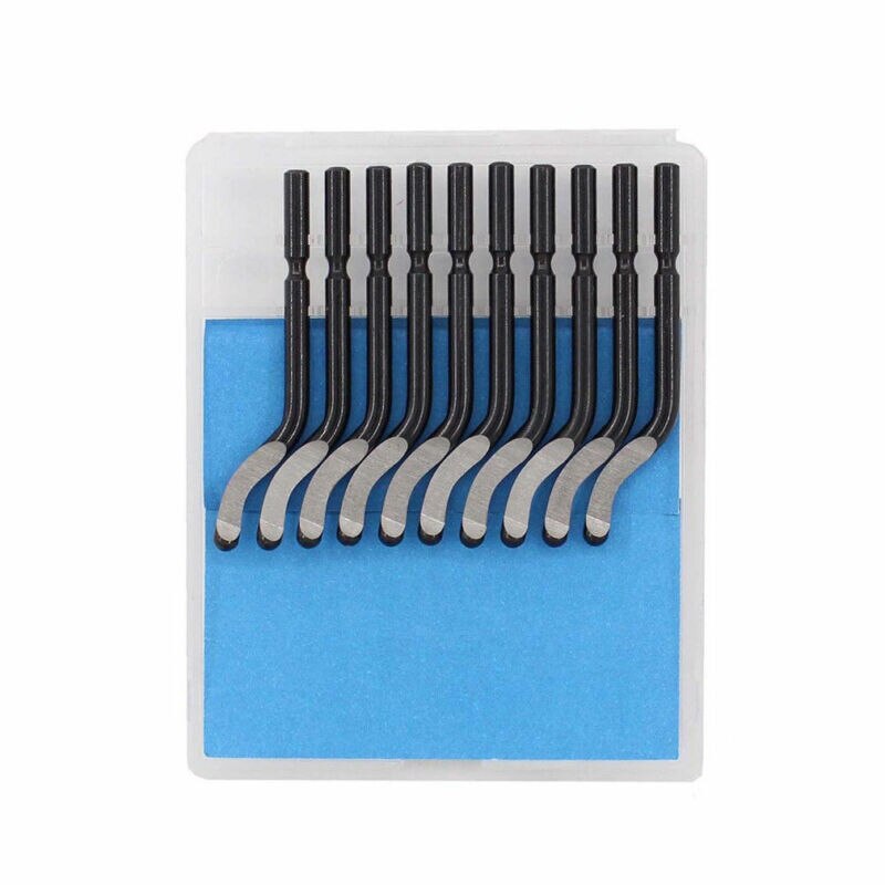 Specialized Hand deburring trimmer scraper Burr Trimming chamfer Cable table Metal Hand Deburring Rough Edges Remover Tools: 10 cutter heads