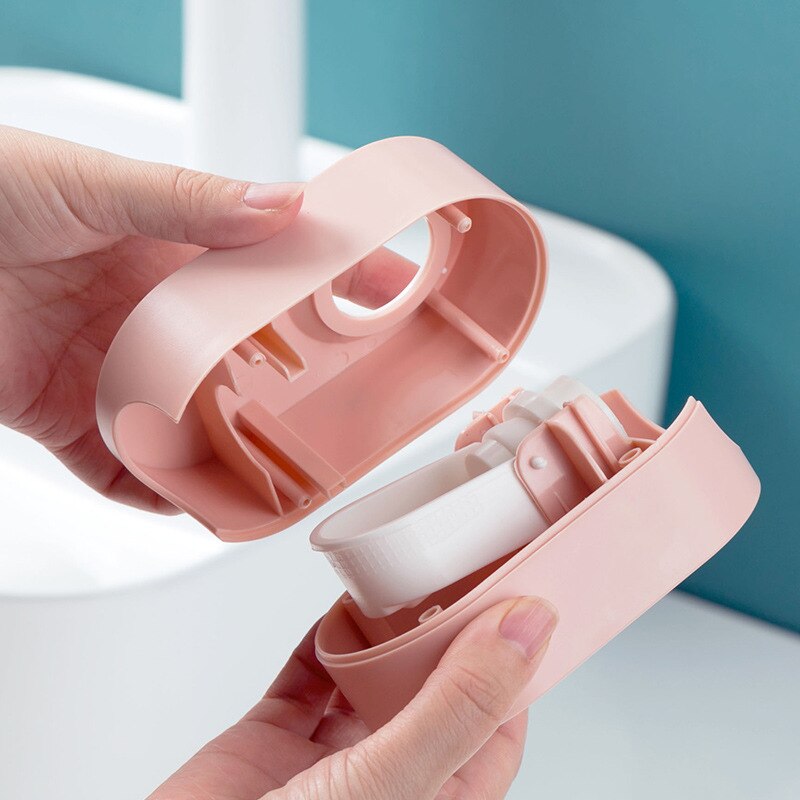 Toothpaste Squeezer Set With Toothbrush Holder Adhesive Automatic Toothpaste Dispenser For Kid Adult Bathroom badkamer accessory