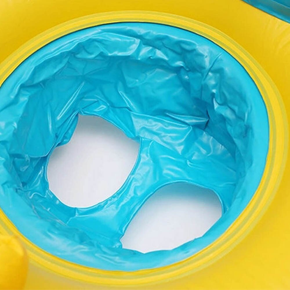 Cartoon drijvende zwembad baby zwemring speelgoed kinderen baby float stoel cirkel dubbele opblaasbare drijvers bad zwembad speelgoed