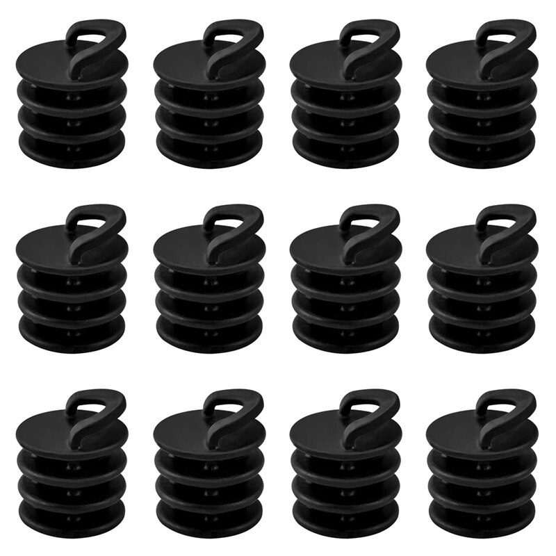 12 Stuks Kajak Scupper Plug Kit Stopper Bungs Kano Boot Afvoer Gat Vervanging Accessoires Diameter 1.2 Inch: Default Title