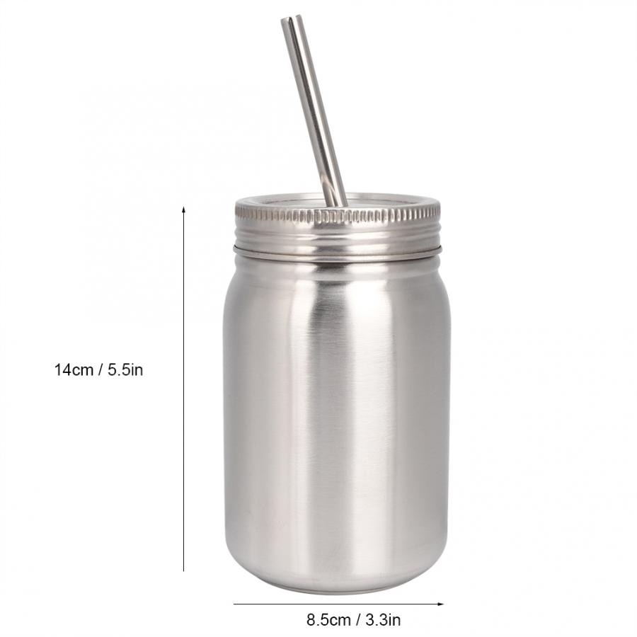Vandkrukke husholdning 700ml rustfrit stål kop udendørs vandflaske termisk krus med låg halmflaske termisk krus: Default Title
