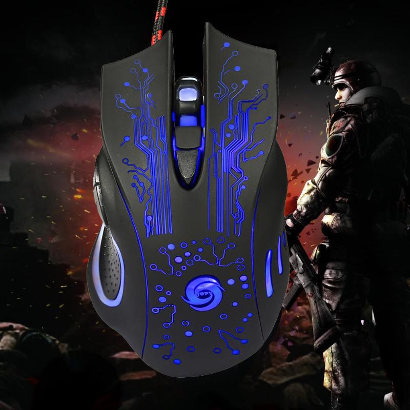 Langallinen pelihiiri 7 painike 5500 3200 dpi led usb tietokone hiiri gamer hiiret mause taustavalolla kannettavalle tietokoneelle