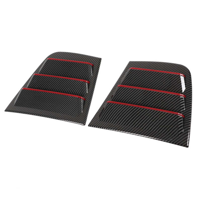Side Window Louvers Side Window Air Scoop Impact Resistant Carbon Fiber Style Anti Deform for Car