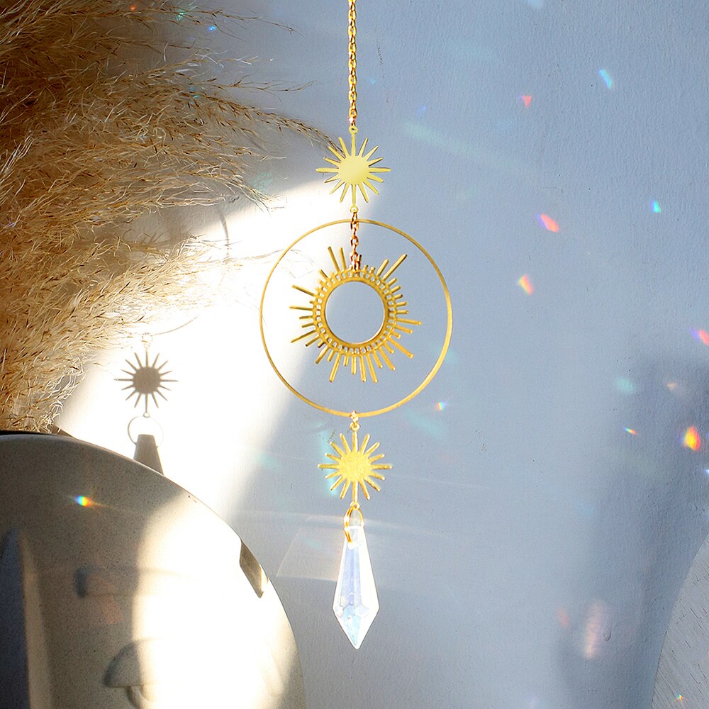 Eye Suncatcher Tuin Decoratie Outdoor Crystal Light Catcher Regenboog Opknoping Boho Inrichting Rainbow Maker Windows Suncatcher: Suncatcher M01027