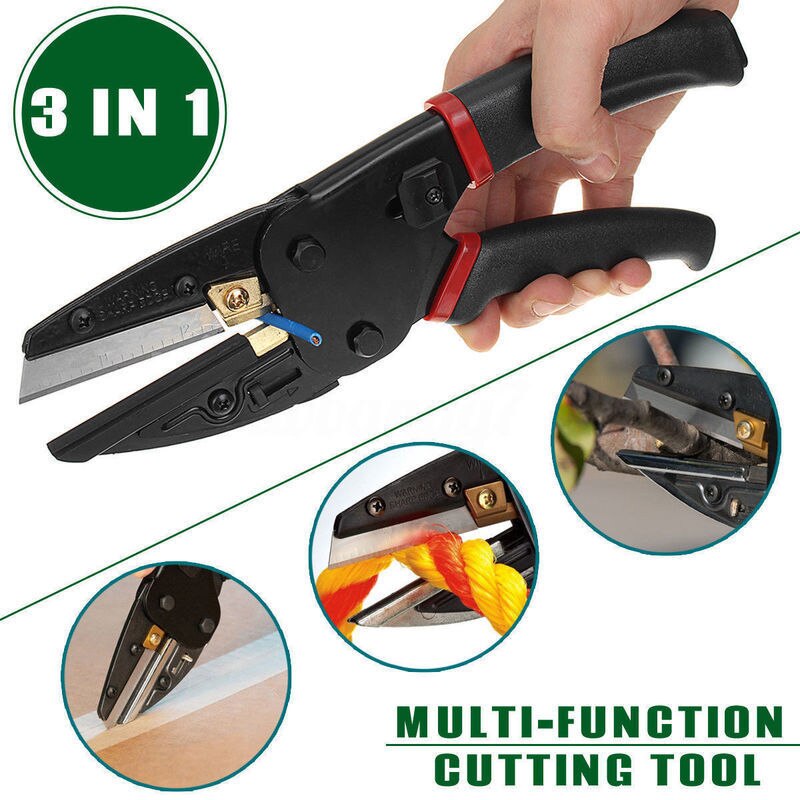 Multi-Function 3 In 1 Cutter Multi Tool Pliers Hand Tools Garden Pruning Pliers Power Cut Cutting Tool with Built-In Wire Cutter