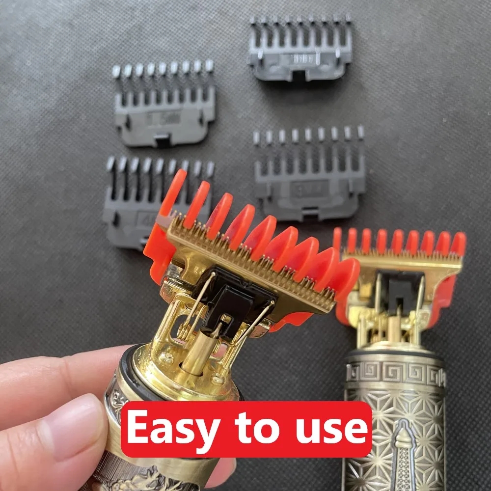 Protectores para cortadora de pelo T9, peines guía, guías de corte, herramientas de estilismo, accesorio Compatible con 1,5mm, 2mm, 3mm, 4mm, 6mm, 9mm, 6 uds.