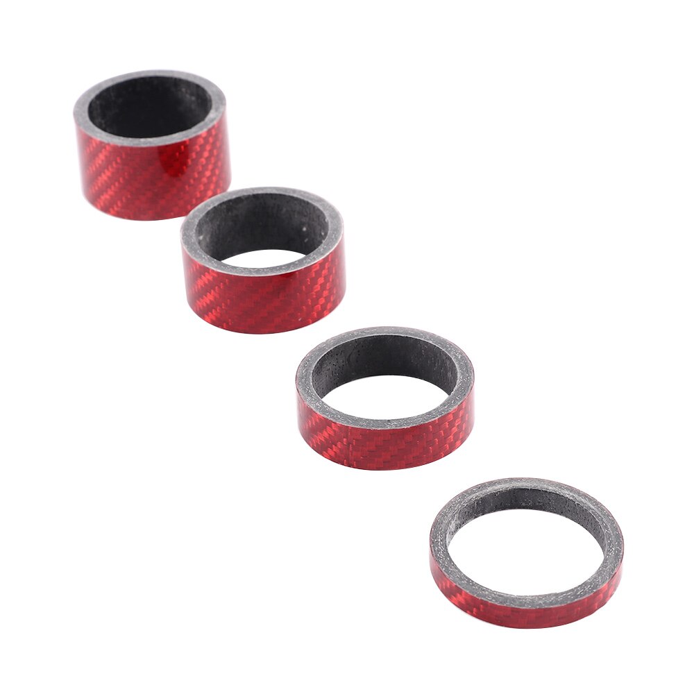 4 stuks mountainbike voorvork fiber fietsonderdelen 5/10/15/20 mm afstandsringen fiets headset ring fiets headset afstandhouder