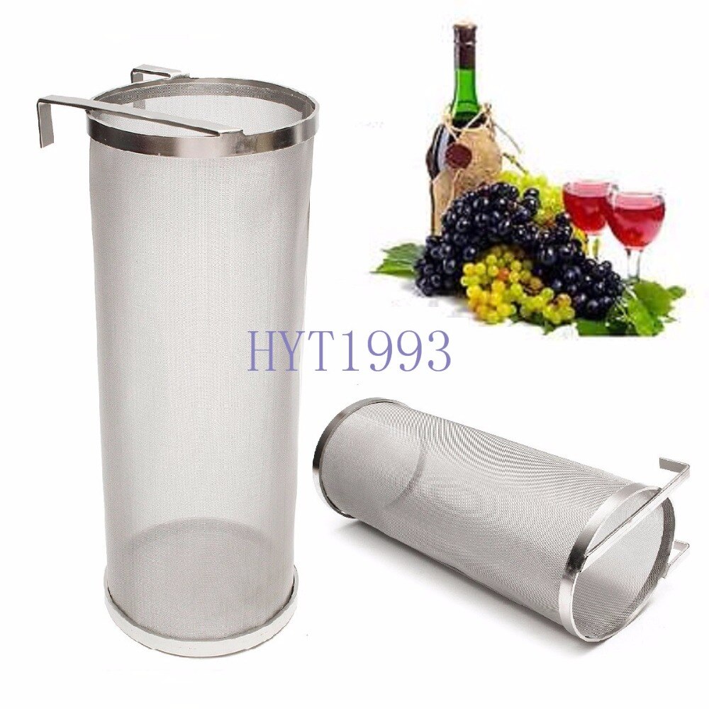 Brouwen Hop Filter 6 "x 14" (15cm x 35 cm), Hoop Spider, 300 micron mesh, Brand Rvs 304,