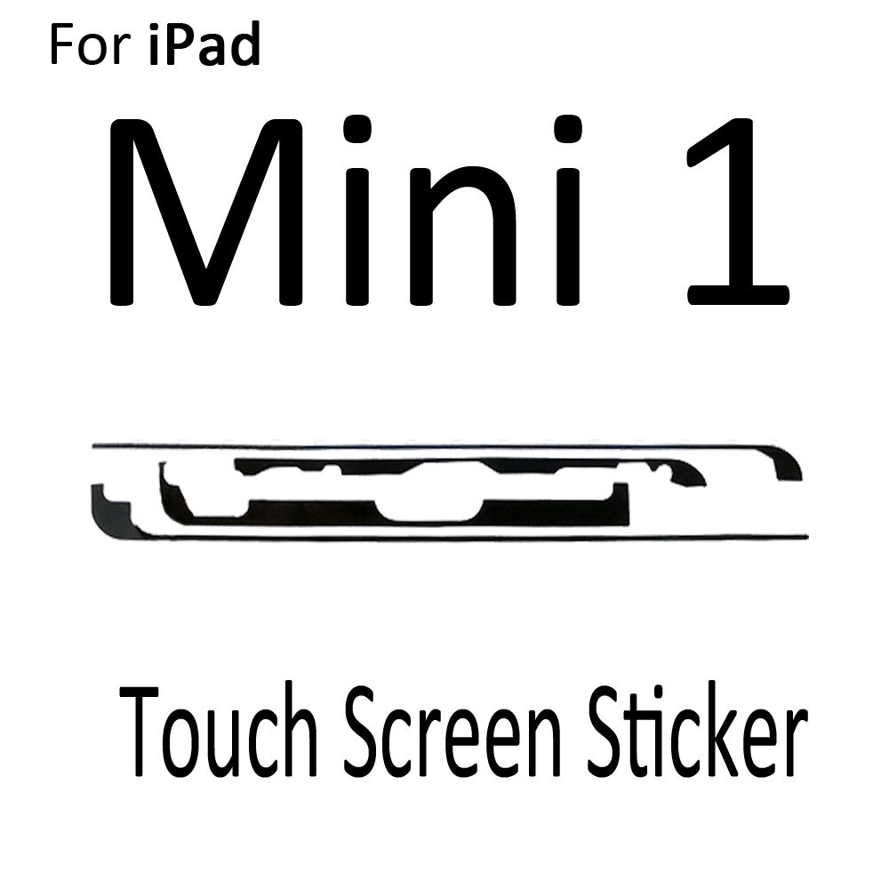 2set/lot 3M Adhesive Middle Frame Glue Sticker For iPad Air 2 3 4 Mini 1 2 3 4 5 Touch Screen Digitizer Strip Tape: Touch Screen Mini 1