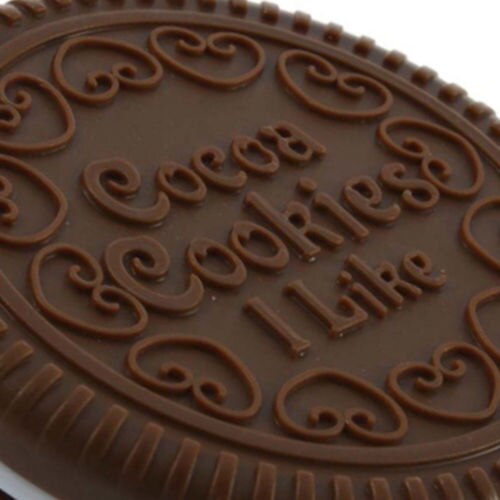 Mini pocket choklad kaka kex kompakt spegel med kam makeup