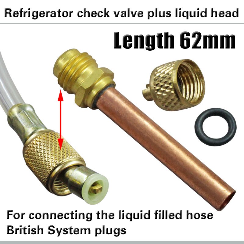 refrigerator check valve refueling head 62mm quick connector/refrigerant filling valve refrigeration accessories