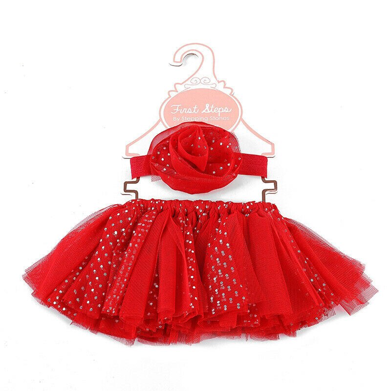 Cute Toddler Newborn Baby Girl Tutu Skirt + Headband Photo Prop Costume Outfit