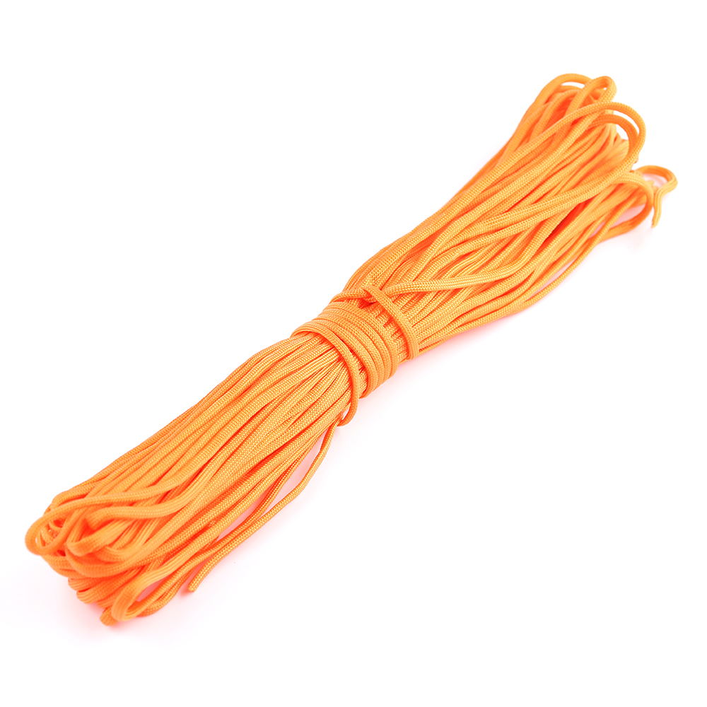 Cuerda de paracaídas 5 15 M 7 núcleos 550 4mm Paracord accesorios de Camping cordón de supervivencia accesorios de tienda de senderismo cuerda de pulsera DIY: YELLOW / 31 m