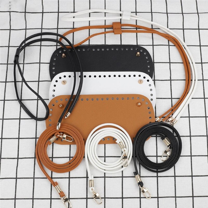 Pu lærveske bunn gjør-det-selv-veske lage tilbehør strikke hekle vesker diy hekle bøtte bag
